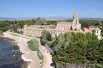 Monastery of the LÃ©rins Abbey France Stock Photo