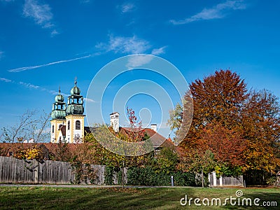 Monastery Mariahilf in Passau in autumn Stock Photo