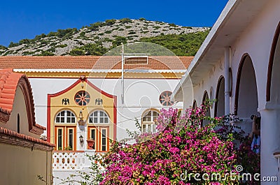 Monastery Panormitis. Symi Island. Greece Stock Photo