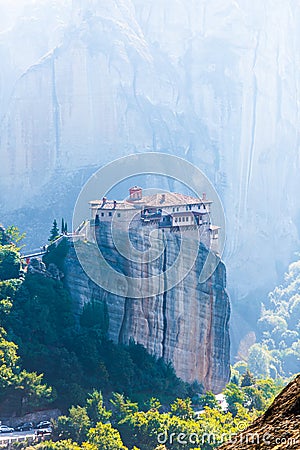 Monastery of Rousanou, Meteora, Greece Stock Photo