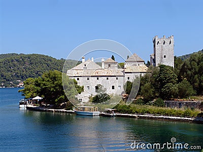 Monastery of Saint Mary, Mljet, Croatia Stock Photo