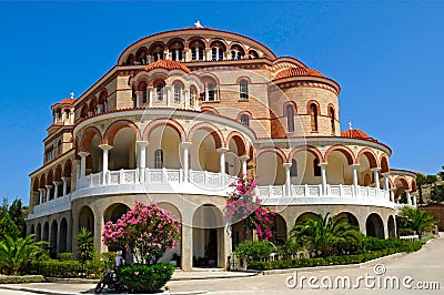 Monastery of Saint Nectarios Stock Photo