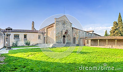 Monastery of San Francesco on Fiesole hill in Firenze, Italy Stock Photo