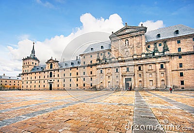 Monastery of San Lorenzo de El Escorial near Madrid, Spain Stock Photo