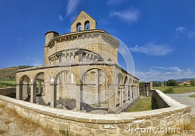 Monastery of Santa Maria de Eunate Stock Photo