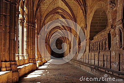 Monastery of Santa Maria de Santes Creus, Spain Stock Photo