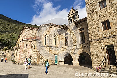 Monastery of Santo Toribio de Liebana Editorial Stock Photo