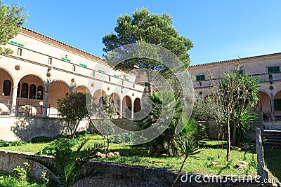 Monastery Santuari de Cura on Puig de Randa, Majorca Stock Photo