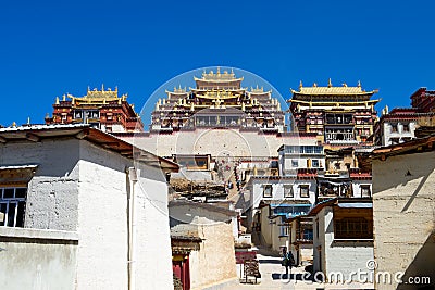 Monastery in Shangrila, Yunnan, China Stock Photo