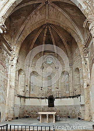 Monastery of stone-Zaragoza Editorial Stock Photo