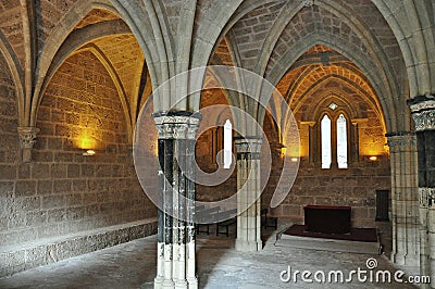 Monastery of stone-zaragoza Editorial Stock Photo