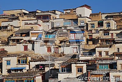 Monastery in Tibet Stock Photo