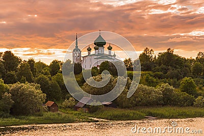 Monastery in the village of Staraya Ladoga - Leningrad region Russia Stock Photo