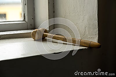 Monastery wooden percussion Stock Photo