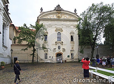 Monastic library. Strahov Monastery Editorial Stock Photo