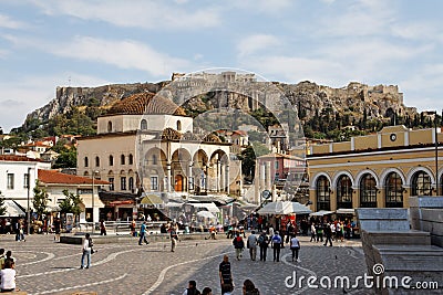 Monastiraki Square Athens Editorial Stock Photo