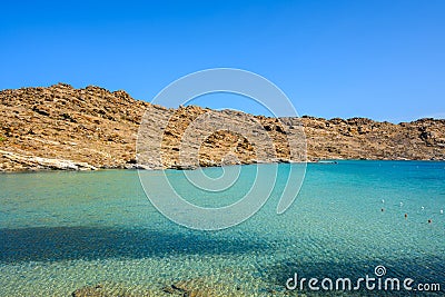 Monastiri Beach on Paros island, Greece Stock Photo