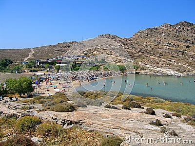 Monastiri Beach, Paros Stock Photo