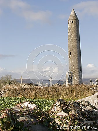 Monastry ruins in Ireland Stock Photo