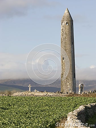 Monastry ruins in Ireland Stock Photo