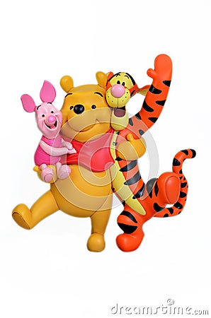 Winnie the Pooh and friends striking a pose Editorial Stock Photo