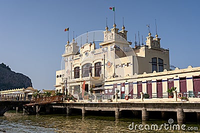 Charleston Beach Club at Mondello Beach Editorial Stock Photo