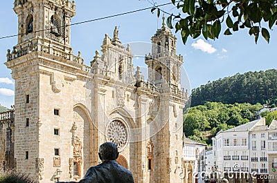 Mondonedo Cathedral, Galicia, Spain Stock Photo