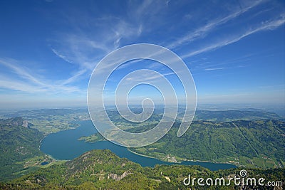 Mondsee, Alps Stock Photo