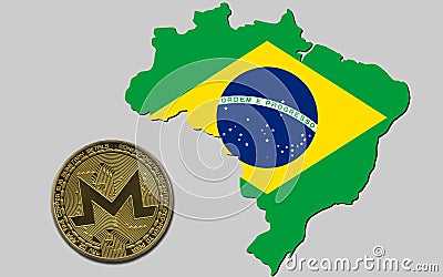 Monero Brazil Editorial Stock Photo