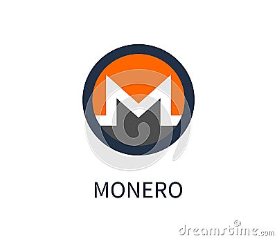 Monero Cryptocurrency Icon Vector Illustration Vector Illustration