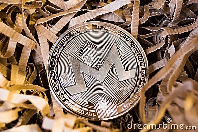 Monero is a modern way of exchange and this crypto currency Editorial Stock Photo