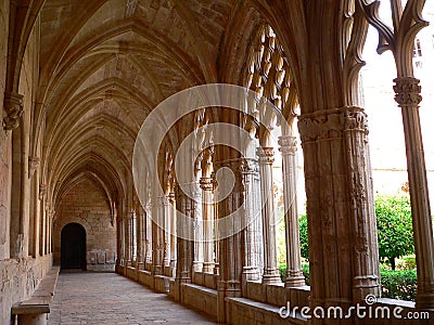 Monestir de Santes Creus, Aiguamurcia ( Spain ) Stock Photo