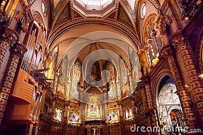 Monestir Monastery Montserrat Catalonia, Spain Stock Photo