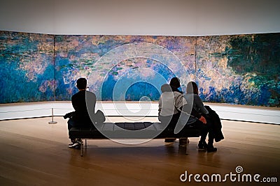 Monet at MOMA in New York Editorial Stock Photo