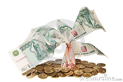 Monetary tree Stock Photo