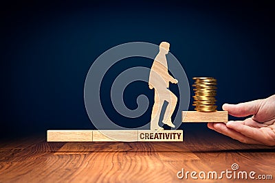 Monetize your creativity concept Stock Photo