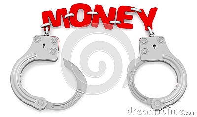 Money as limiter of freedom Stock Photo