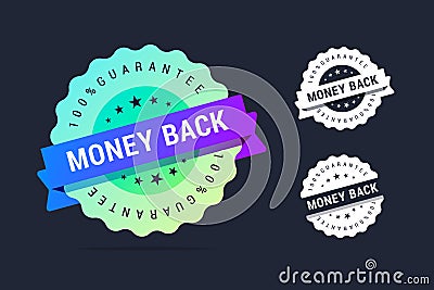 Money back guarantee badge Vector Illustration