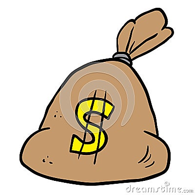 Money bag Cartoon Illustration