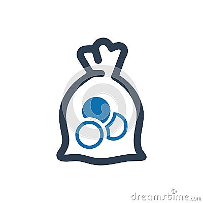 Money Bag Icon Vector Illustration