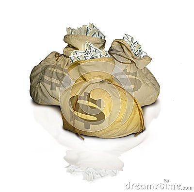 Money bags Stock Photo