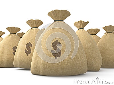 Money bags Stock Photo