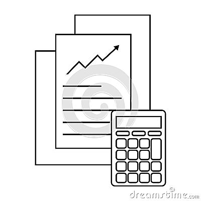 Money calculation icon vector set. Budget illustration sign collection. Financial payment symbol. banking logo. Cartoon Illustration