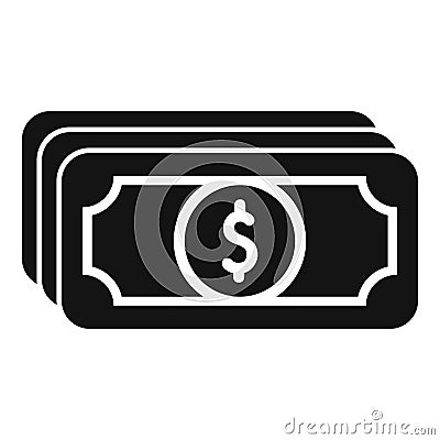 Money cash support icon simple vector. Finance help Vector Illustration