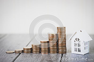 Property investment and house mortgage financial concept, Home protect, Insurance. With copy space for your text. Stock Photo