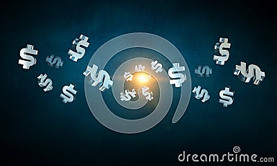 Money concept background Stock Photo