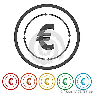 Money convert icon Vector Illustration