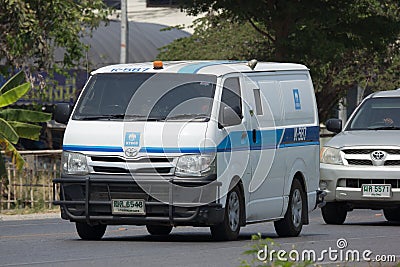 Money delivery Van of KTB General Services Company. Editorial Stock Photo