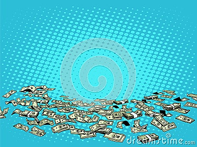 Money dollars vector background Vector Illustration