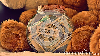 Money dreams, original idea Stock Photo